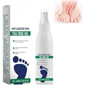 Foot Sanitizer Spray with Tea Tree Oil, Tea Tree Oil Feet Spray, Clear Foot Sanitizer Spray (2PCS) in Saudi Arabia