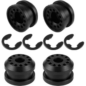 2-Pack Transfer Case Shifter Linkage Control Lever Bushing Grommet with E-Clips for Dodge Ram 1500 2500 3500 4x4 2002-2010 - Shifter Linkage Bushing Replacement for OEM 68078974AA and 68078975AA