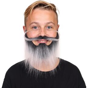 Honcloud Realistic Fake Beard Easy to Wear Great for Outfits and Perfect for Halloween