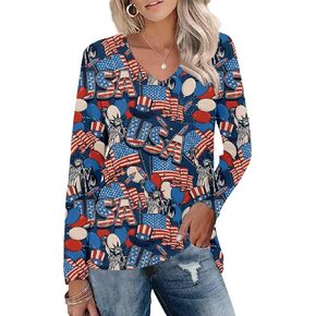 Women's Casual T Shirt Holiday Party Blouse Tops