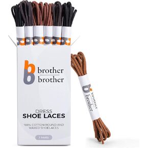 BB BROTHER BROTHER (7 Pairs Colored Oxford Dress Shoe Laces | Shoe Strings