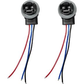 2PCS 3157 Car Wire Harness Pigtail Socket, Car LED and Standard Bulb Sockets Female Adapters, Auto Socket Plug Connectors for Brake Light, Turn Signal Light, Daytime Running Light