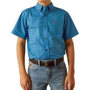 Ariat Boy's Dark Teal Classic Shirt