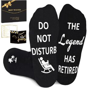 Retirement Gifts for Men Women, Funny Socks Mens Retirement Gifts 2025 Ready for Present