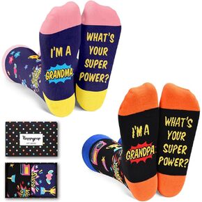 HAPPYPOP Gifts For Women Men - Aunt Uncle Grandparent New Parents Socks, Mothers Father Day Socks