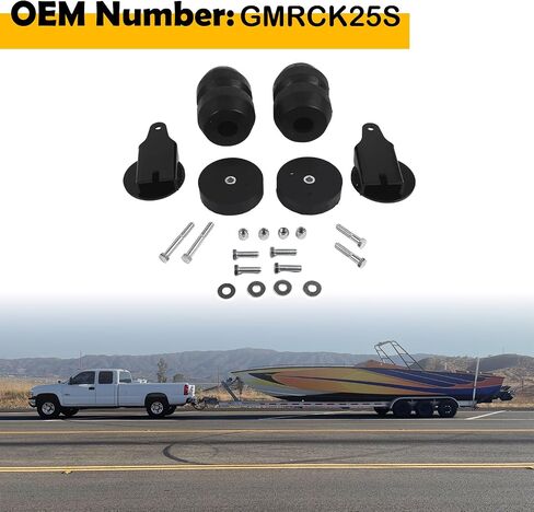 For250SDG Superension Helper Spring Kit متوافق مع 2011-2016 Ford F-250 Super Duty ، 2WD/4WD-بديل لـ Timbren ، يعزز التعليق مع Aeon Hollow Rubber Springs in Kuwait