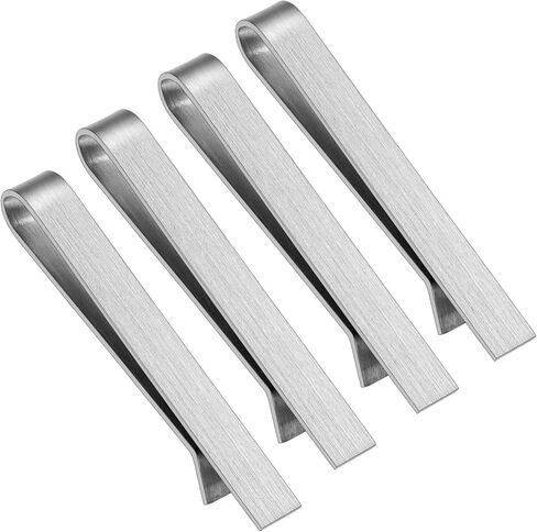 2.2/2.5 Inch Tie Clips for Men's tie in Gift Box, tie bar & pins set for larger width necktie in black red white blue color, Suitable for Wedding Anniversary Christmas Party in Saudi Arabia