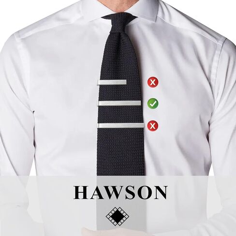 2.2/2.5 Inch Tie Clips for Men's tie in Gift Box, tie bar & pins set for larger width necktie in black red white blue color, Suitable for Wedding Anniversary Christmas Party in Saudi Arabia
