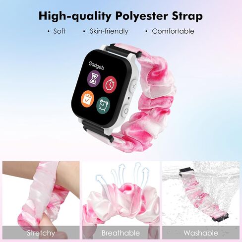 3pack Elastic Scrunchie Band Compatible with Gizmo Watch 3 2 1/Gabb Watch 3e 3 2 1/SyncUP Kids Watch, Strechy Loop Replacement Strap for Childrens in Kuwait