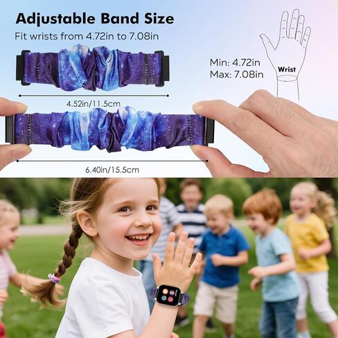 3pack Elastic Scrunchie Band Compatible with Gizmo Watch 3 2 1/Gabb Watch 3e 3 2 1/SyncUP Kids Watch, Strechy Loop Replacement Strap for Childrens in Kuwait