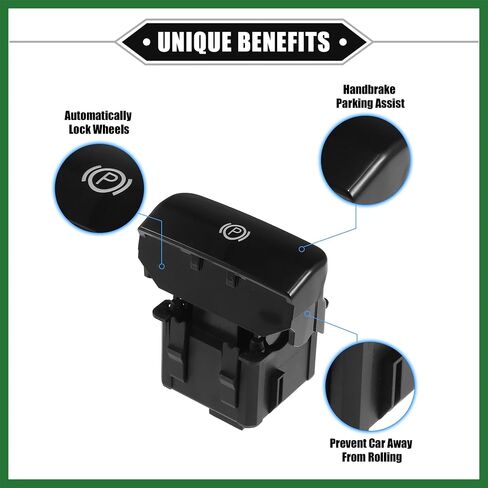 مفتاح التحكم في فرامل موتوفورتي الكهربائي التوافق مع Citroen C4 Picasso 2006-2020 ، ABS DAT Plastic Blastic Black Hand Brake Brake Switch Long in Kuwait