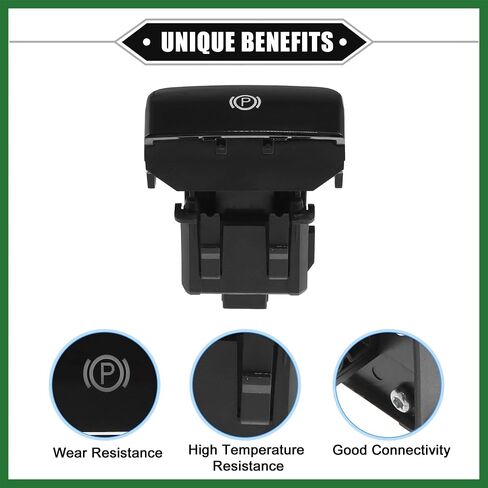 مفتاح التحكم في فرامل موتوفورتي الكهربائي التوافق مع Citroen C4 Picasso 2006-2020 ، ABS DAT Plastic Blastic Black Hand Brake Brake Switch Long in Kuwait