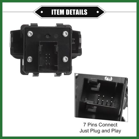 مفتاح التحكم في فرامل موتوفورتي الكهربائي التوافق مع Citroen C4 Picasso 2006-2020 ، ABS DAT Plastic Blastic Black Hand Brake Brake Switch Long in Kuwait