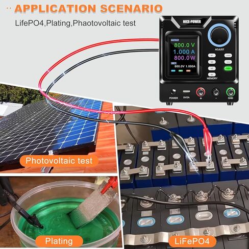 NICE-POWER DC Power Supply Variable, 0-400V 0-1A High Voltage Bench Power Supply with Memory Storage and Encoder Knob, Adjustable Regulated DC Power Supply with Output Switch, Lock Button,PC Software in Kuwait