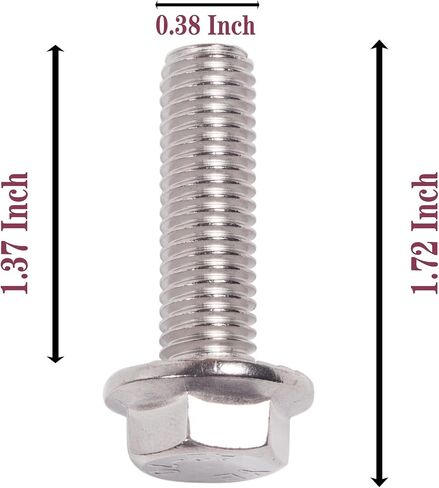 beoneo-exhaust mifold flange bolt m10x1.5-35mm ، مسامير البراغي الحافة ، مجموعة أجهزة العادم المتعددة (البراغي والمكسرات) الفولاذ المقاوم للصدأ (6 حزم) in Kuwait
