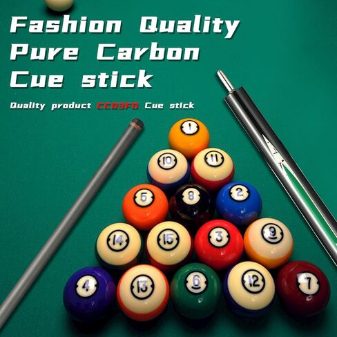 CROWN ME Carbon Fiber Pool Cue Stick 12.5mm Tip Billiard Carbon Fiber cue in Kuwait