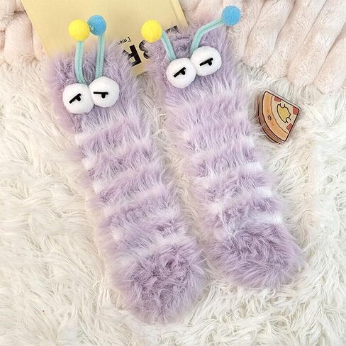 TFTSR Crazy Funny Fuzzy Silly Socks for Kids Women,Girls Fluffy Slipper Novelty Fun Socks,Boy Men Cute Cozy Soft Animal Socks in Saudi Arabia