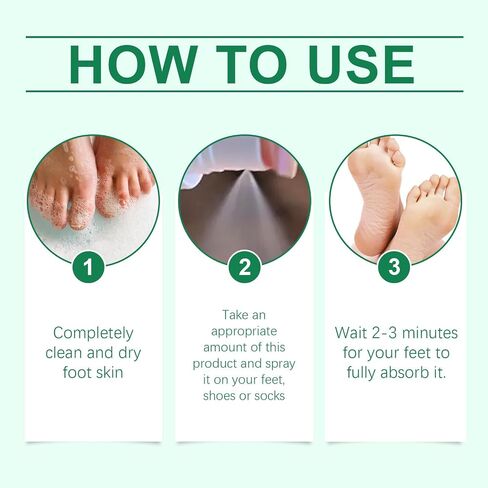Foot Sanitizer Spray with Tea Tree Oil, Tea Tree Oil Feet Spray, Clear Foot Sanitizer Spray (2PCS) in Saudi Arabia