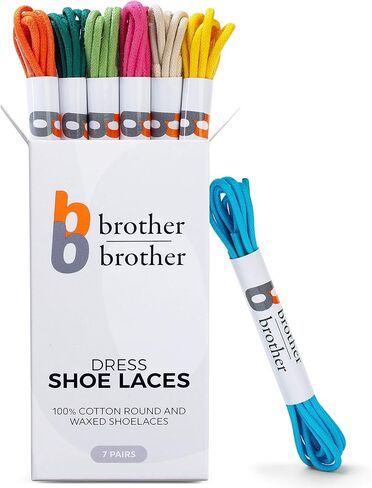 BB BROTHER BROTHER (7 Pairs Colored Oxford Dress Shoe Laces | Shoe Strings in Kuwait