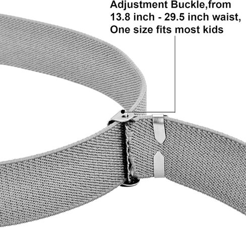Tatuo 4 Pcs Kids Buckle Belt Kid Adjustable Elastic Belt Boy Stretch Belt for Children Favor in Saudi Arabia