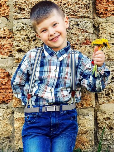Tatuo 4 Pcs Kids Buckle Belt Kid Adjustable Elastic Belt Boy Stretch Belt for Children Favor in Saudi Arabia