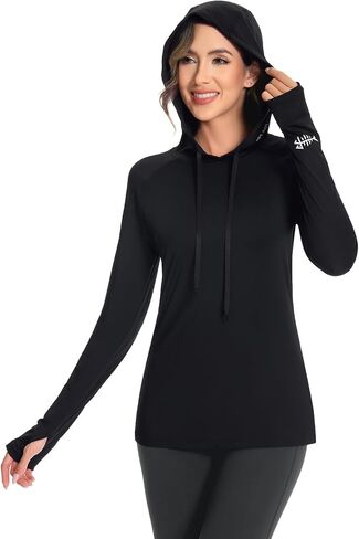 BASSDASH Women’s UPF 50+ Hiking Fishing Hoodie UV Shirt Long Sleeve Outdoor Activewear Breathable Lightweight Stretch in Saudi Arabia