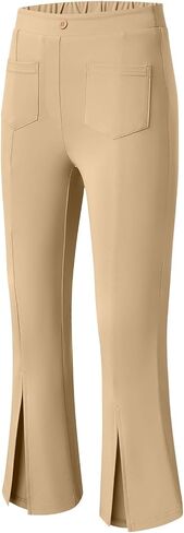 Blibean Tween Girls Bell Bottoms Pants موحدة طماق تقسيم مع جيوب حجم 6-15 سنة in Saudi Arabia