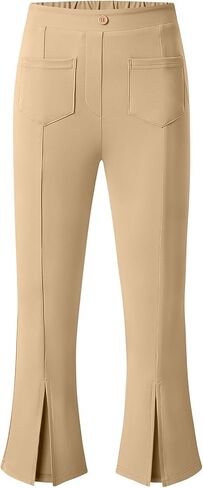 Blibean Tween Girls Bell Bottoms Pants موحدة طماق تقسيم مع جيوب حجم 6-15 سنة in Saudi Arabia