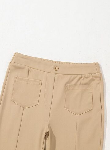 Blibean Tween Girls Bell Bottoms Pants موحدة طماق تقسيم مع جيوب حجم 6-15 سنة in Saudi Arabia