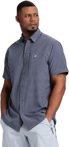 Beretta Men's Hovis Flex Performance UPF 50+ Sun Protection Outdoor Short Sleeve Down Down مع جيوب صدر مخفية in Kuwait