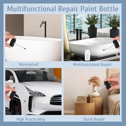 WANDIC Paint Touch Up Bottles, 12 Pieces Touch Up Plastic Bottle with Brush and Mixing Ball Paint Applicator Bottle for Car Wall and Hobby Painting -60 ml in Kuwait