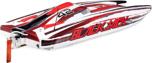 Pro Boat RC Blackjack 42 بوصة 8S بطارية Catamaran RTR بدون فرشاة وشاحن غير متضمن أسود/برتقالي PRB08043T1 in Kuwait