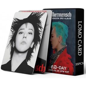 55 PCS Bigbang Kpop G-Dragon الألبوم OrberMensch Merch بطاقات صغيرة G-Dragon Lomo ، والمعارك الضوئية