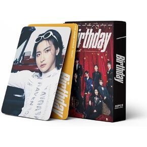 55PCS Lomo Cards Album Photocards for Fan Collection(Red)