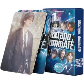 بطاقات صور KPOP Stray Kids 95 PCS ألبوم 2025 MIXTAPE: DOUNINATE MERCH 55 PCS LOMO CARDS و 45 PCS Music Stickers