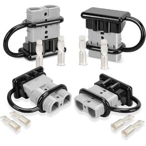 10pcs 50 amp 600v connector kit ، رمادي لقوة RV في الهواء الطلق ، والبطاريات ، و 4 × 4 على الطرق الوعرة على الطرق الوعرة