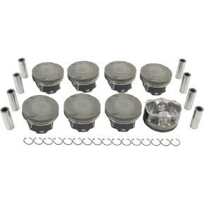 DNJ P4299.20 مجموعة مكبس كبيرة الحجم .020 (.50 مم) لـ: Ford F-150 2011-2015 5.0L V8