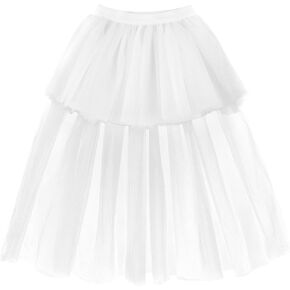 NOOMLFISH Girls High LOM TUTU CHIRTS KIDS TULLE Party Maxi Skirt (4-12 years)