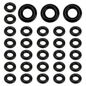 30 PCS O-Ring Seals 335362 0335362 لـ Johnson/Evinrude 90-175HP 60 درجة محركات مكبوتة ، ختم حلقات O لتوفير منتعشات الوقود لمنع تسرب الوقود ، الأسود