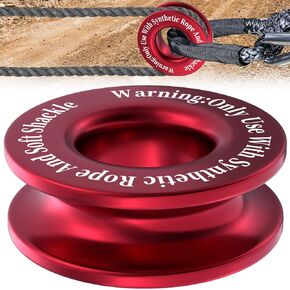 Winch Snatch Recovery Ring, Heavy Duty 45000 Lbs Break Strength Snatch Block Ring, Towing Rcovery Snatch for Soft Shackle and Synthetic Rope, Compatible with ATV UTV SUV Truck Off-Road Vehicle (Blue)