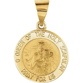 15x15mm Round Hollow Scapular Medal (15mm)
