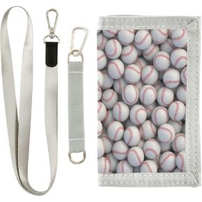 Soccer Sport Youth Wallets for Boys with Zippered Coin Pocket and Card Holders Birthday Gifts Wallet Kids Wallets for Boys, RFID Trifold Canvas Wallet for Kids