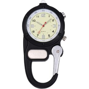 Weicam Nurse Doctors Pocket Watch Analog Quartz FOB Outdoor Carabiner Luminous Watches