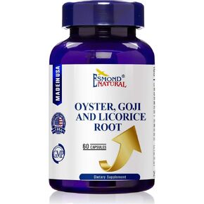 Oyster ، Goji & Licorice Root Complex ، GMP ، المنتج الطبيعي ASSN معتمد ، مصنوع في الولايات المتحدة الأمريكية - 60 كبسولة