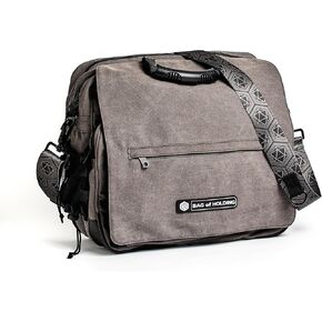 Rollacrit Messenger Bag of Holding RPG Messenger Bag - Durable Game Organizer for Dice, Books, Miniatures, Laptops & Games