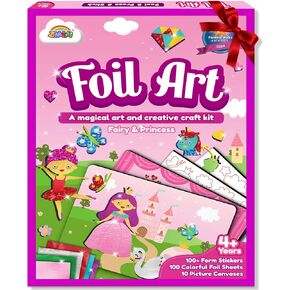 ZMLM Art Craft Activity for Kid - Fun Foil Dinosaur & Animal Travel Toys, No Mess Art Kit & Supply Game, DIY Creative Sticker Craft Set, Idea Birthday Gift for 4 5 6 7 8 9 Year Old Boy Girl in Kuwait