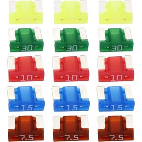 50PCS BFLP Car Vuses Blade Vuses 7.5a 10a 15a 20a 30a 58v 11x8.8mm الصمامات السيارات المستخدمة في أنظمة الصمامات الكهربائية للسيارات