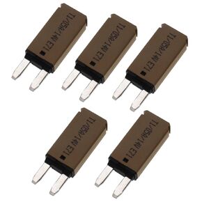 ZOOKOTO 5 pcs 20 Amp 14V DC Circuit Breaker Fuse Mini ATM Auto Reset (T1) Car Overload Protection Blade Fuse Assortment Kit for Boat Marine RV Yacht Battery Trailer Bus Truck Motorcycle