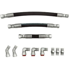 High Pressure Oil Pump Lines Hoses Set with Crossover Compatible with Ford 7.3L Powerstroke 1994-1997, 9497HP3
