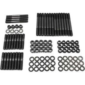 12-Point Cylinder Gasket Head Stud Bolt Kit Compatible with Chevy Small Block SBC 350 265 267 283 302 305 307 327 383 400 Engines # 134-4001 PCE279.1001